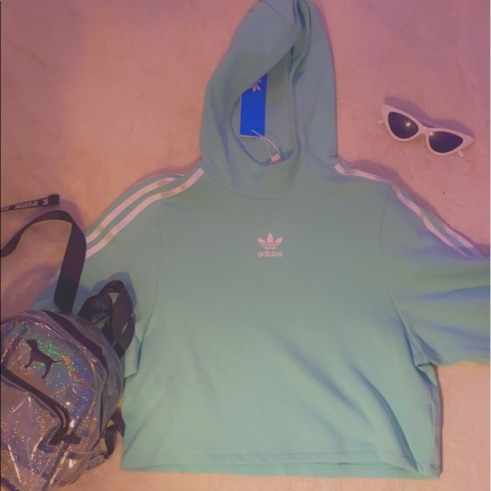 Adidas Blue Pullover BRAND NEW girls size L